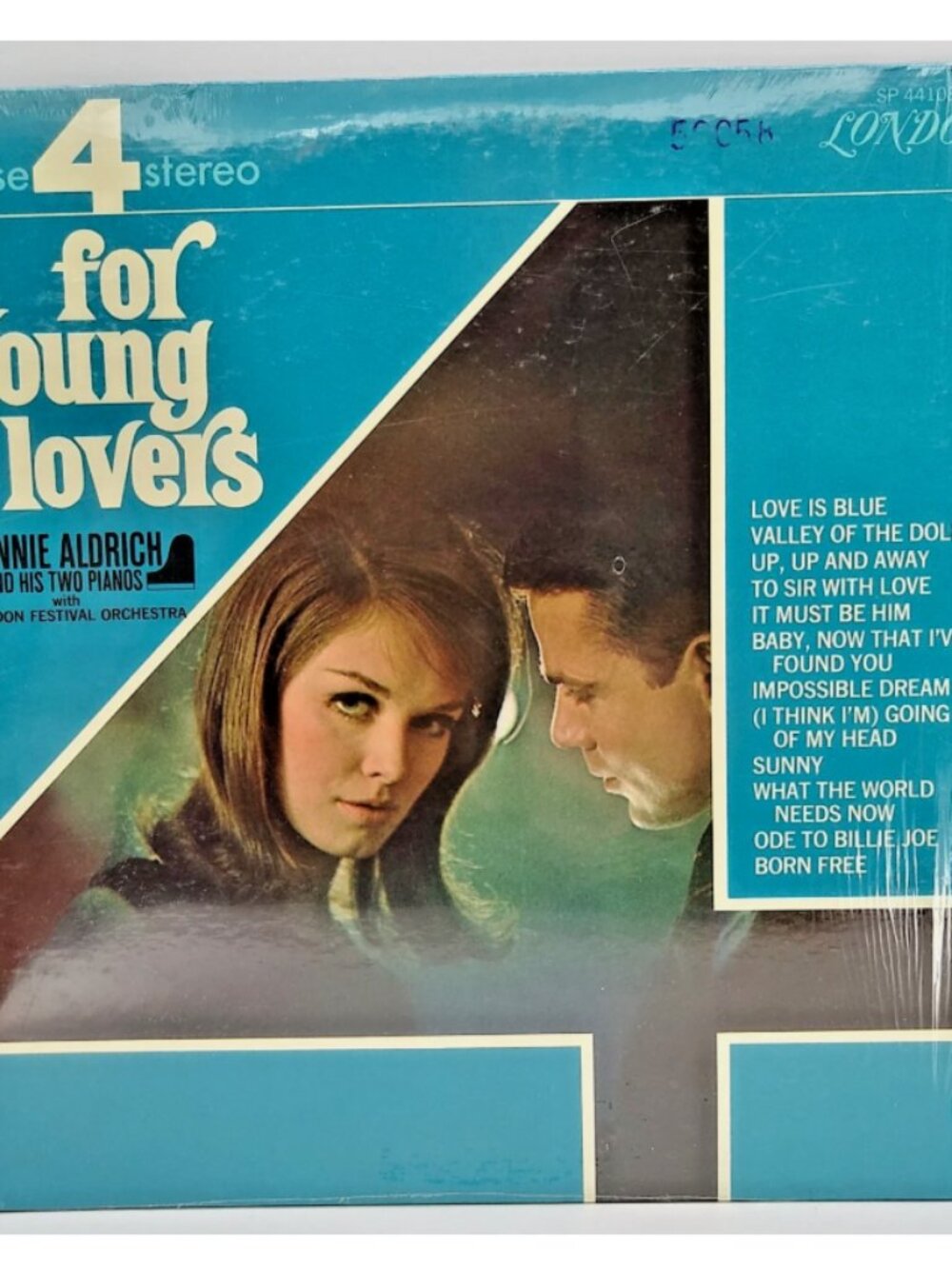 Ronnie Aldrich – For Young Lovers 12" Vinyl Record Album LP (1968)